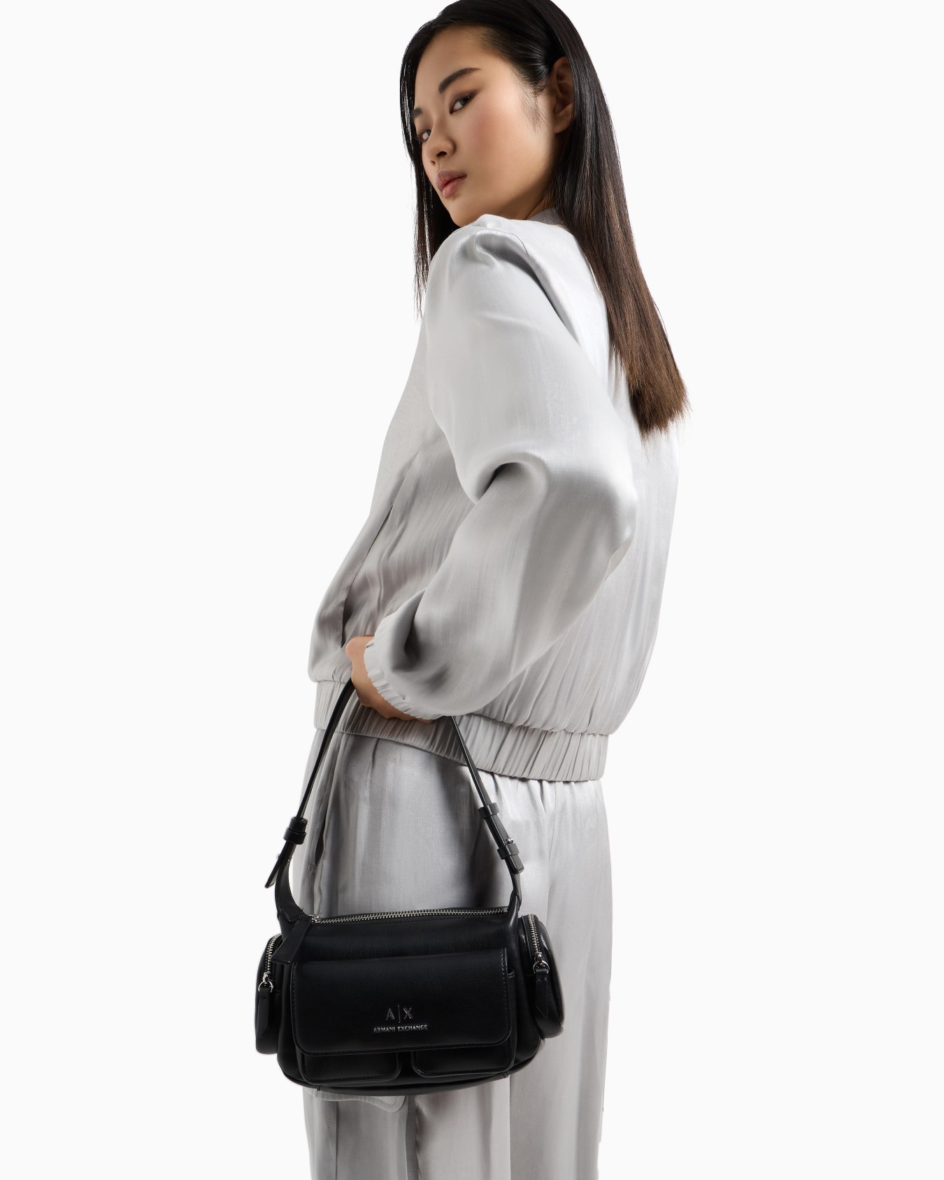 Grand sac à bandoulière avec poches latérales Diapositive 6