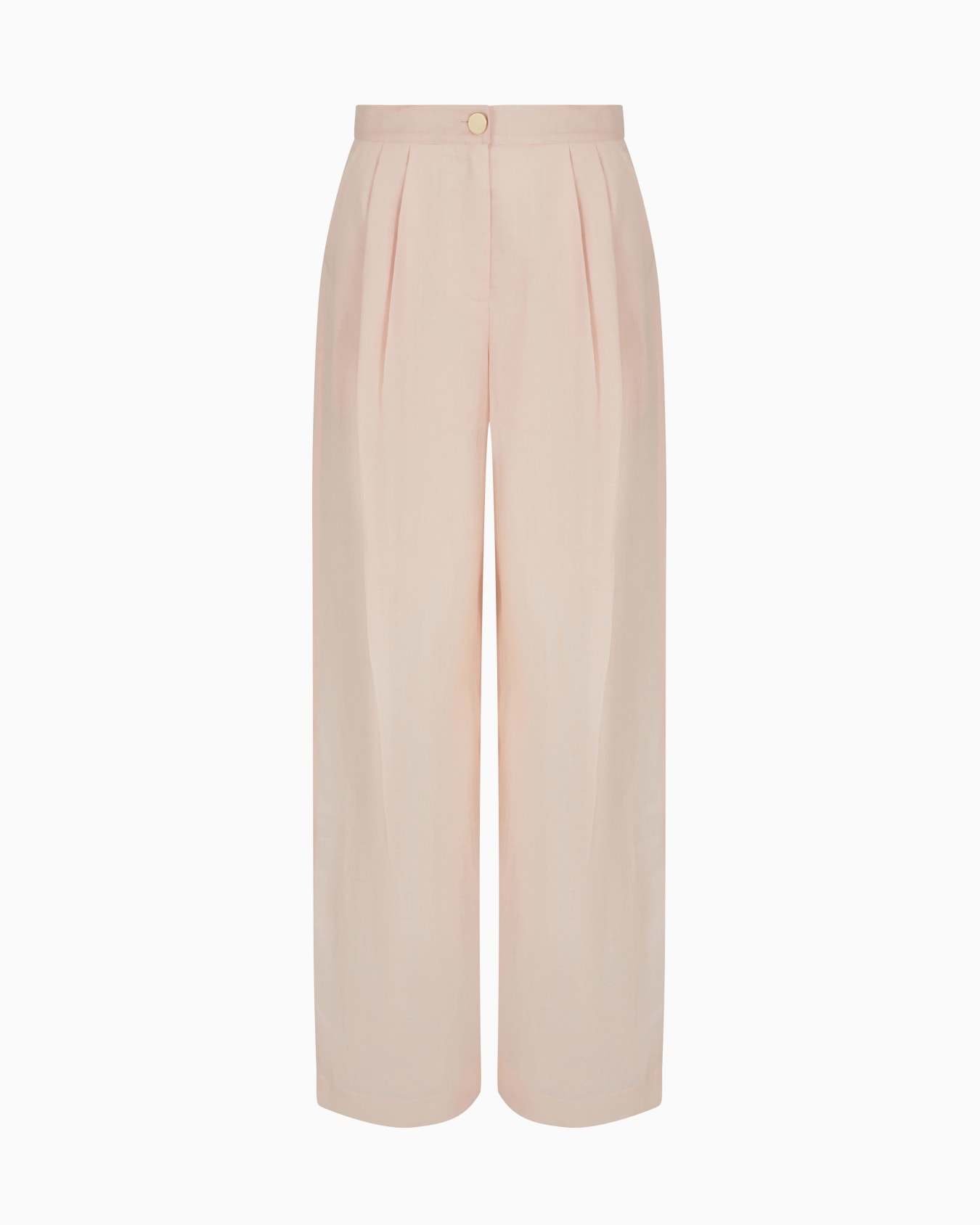 Cotton ramie pleated trousers Slide 0