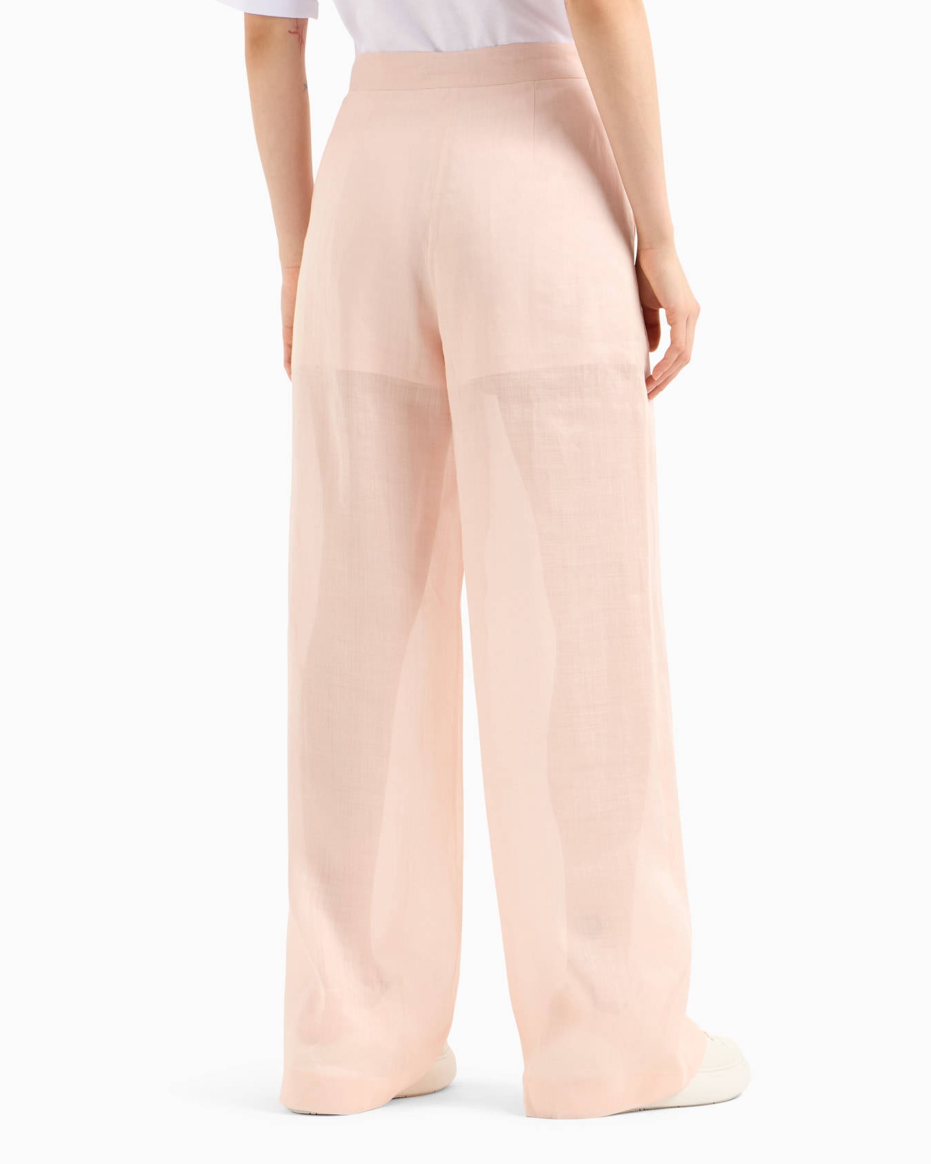 Cotton ramie pleated trousers Slide 2