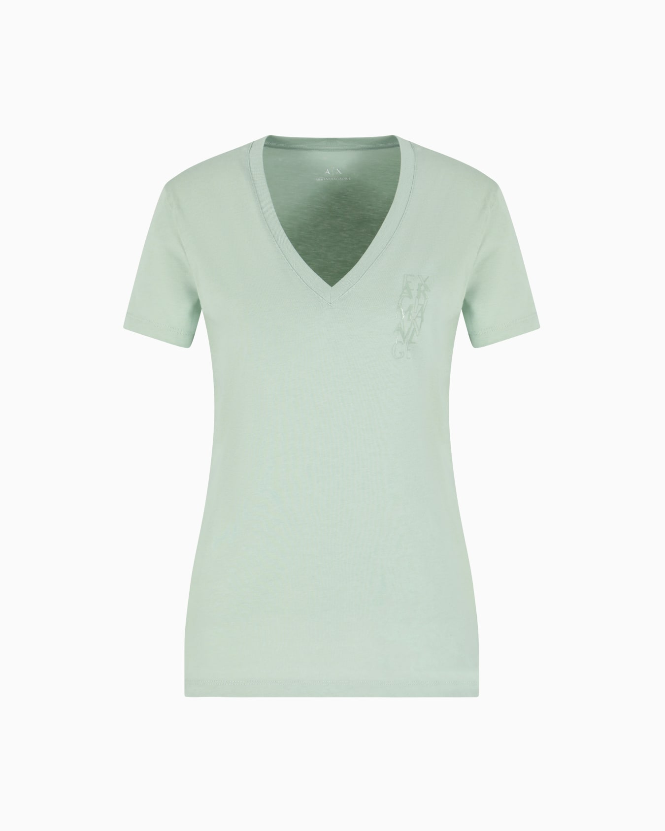 Regular fit T-shirt with V-neck Slide 0
