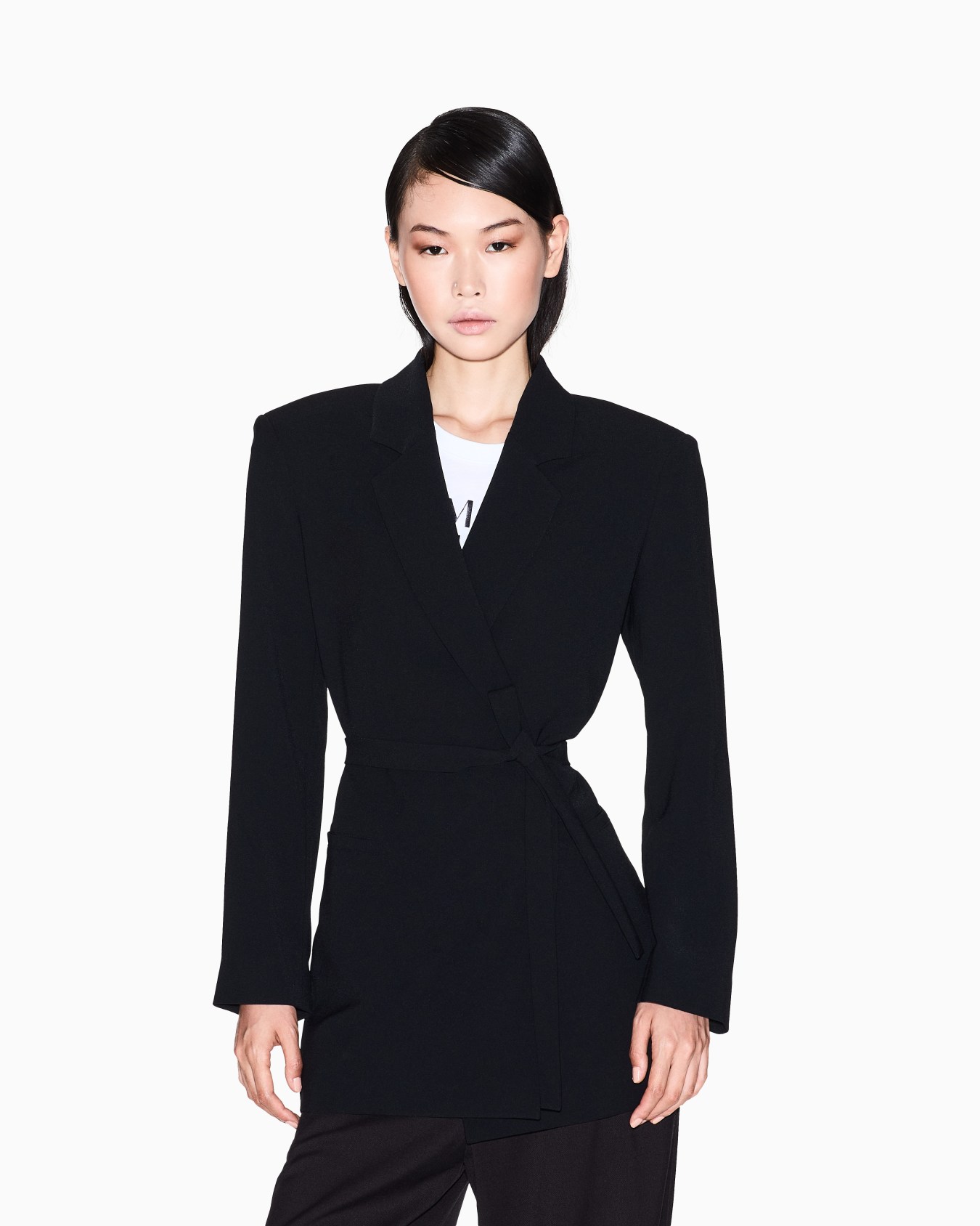 Jacket with thin belt Slide 3