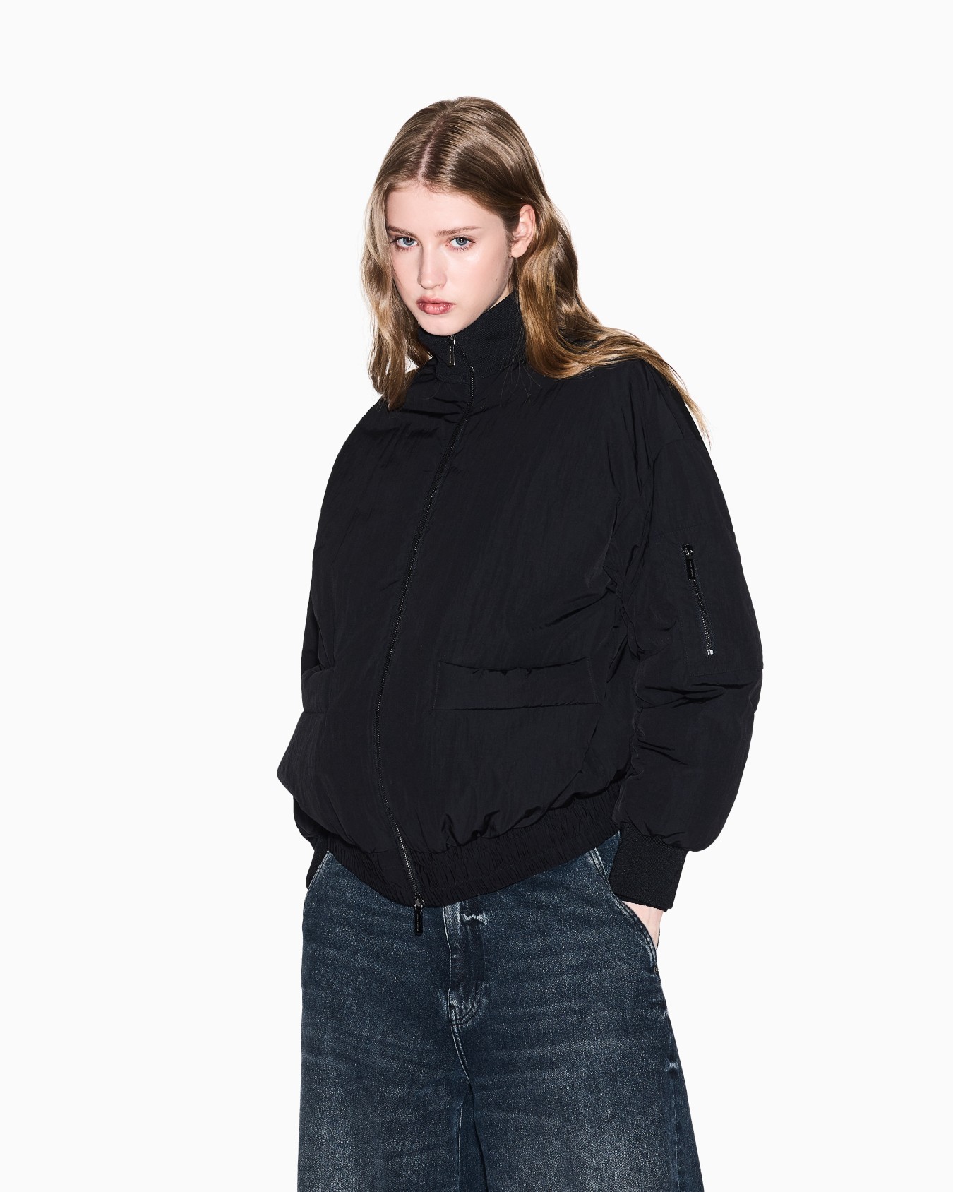 Recycled nylon bomber jacket Diapositiva 3