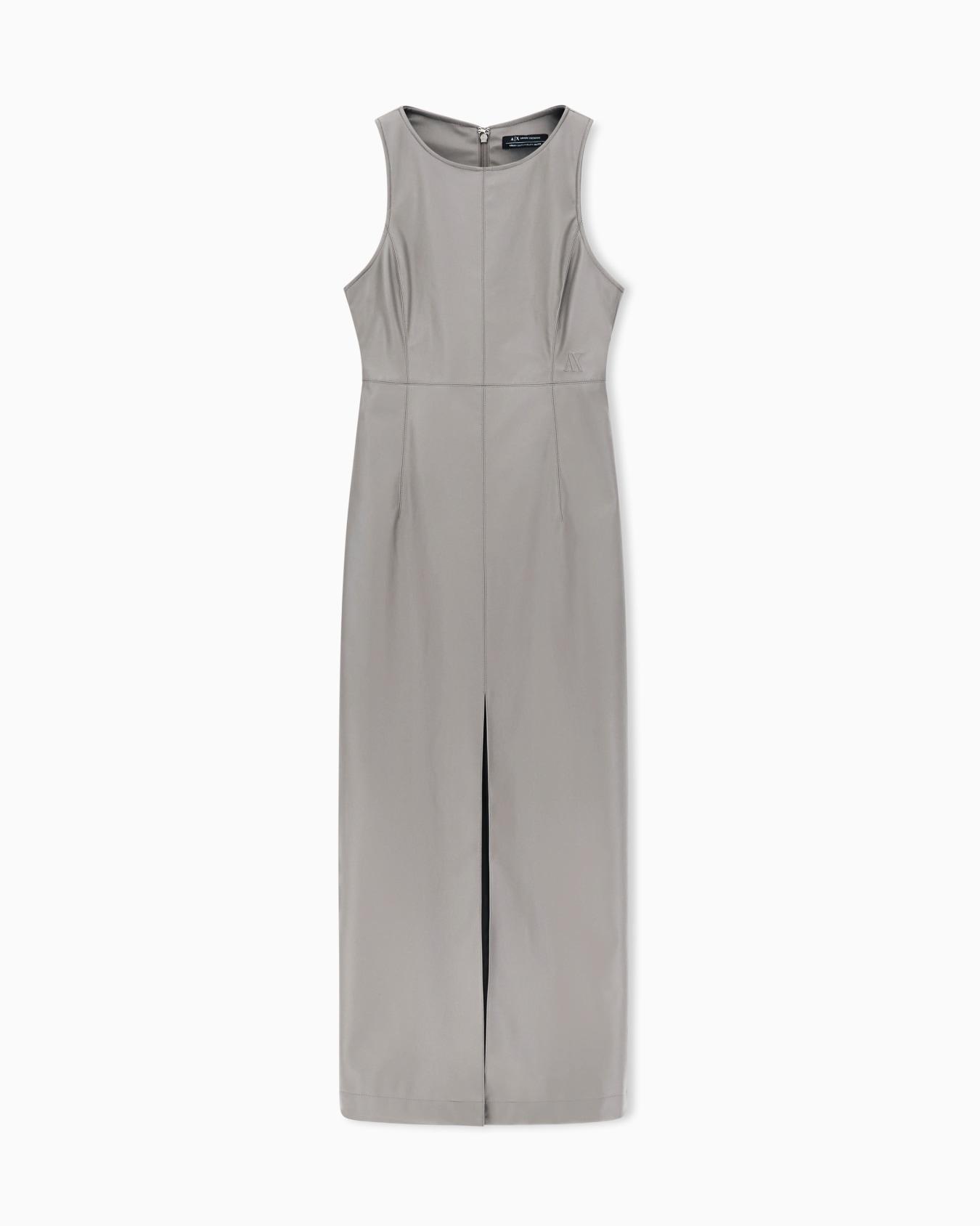 Longuette dress with slit Slide 0