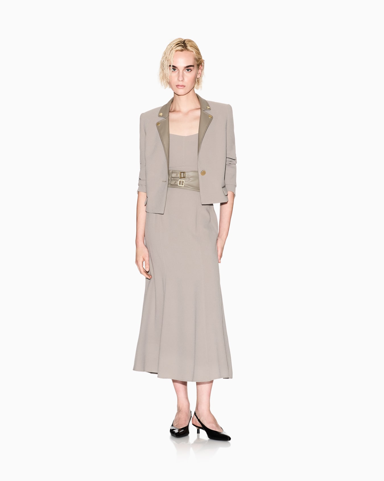 Short jacket with metal details Slide 1