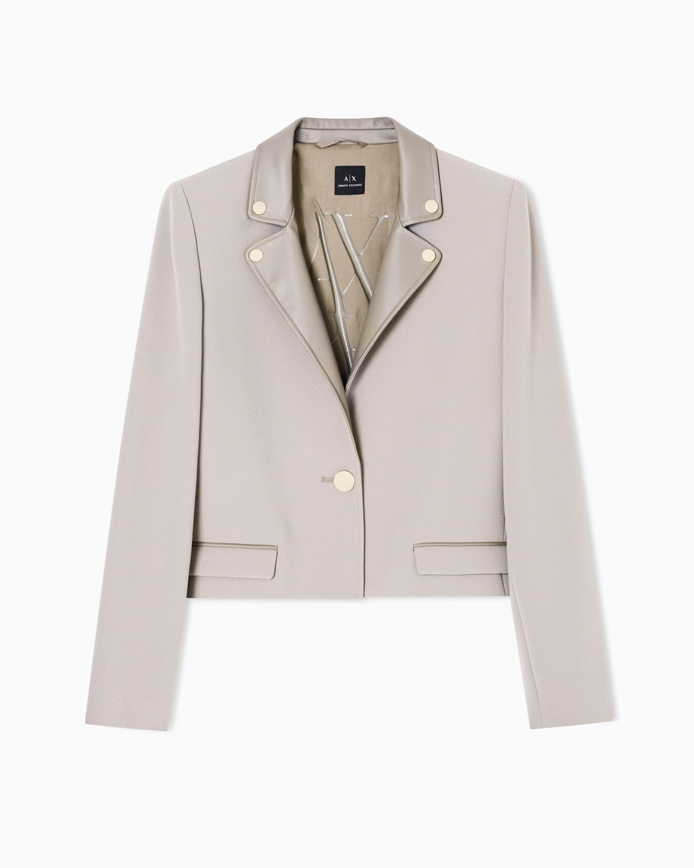 Short jacket with metal details Slide 0