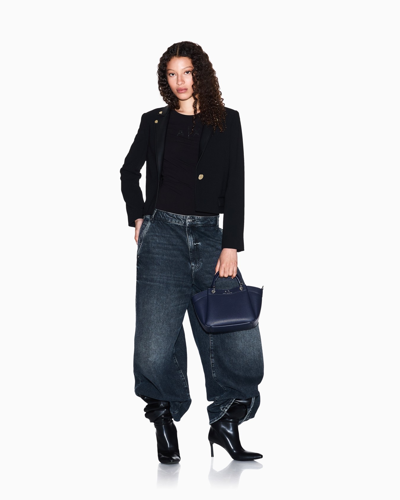 Short jacket with metal details Slide 1