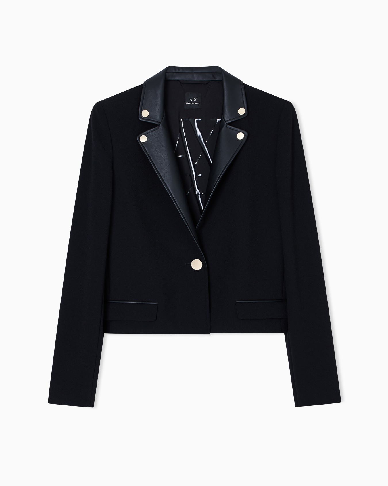 Short jacket with metal details Slide 0