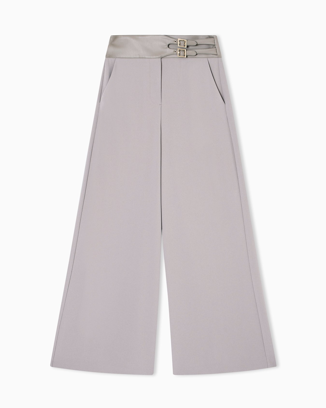 Palazzo trousers with straps Slide 0