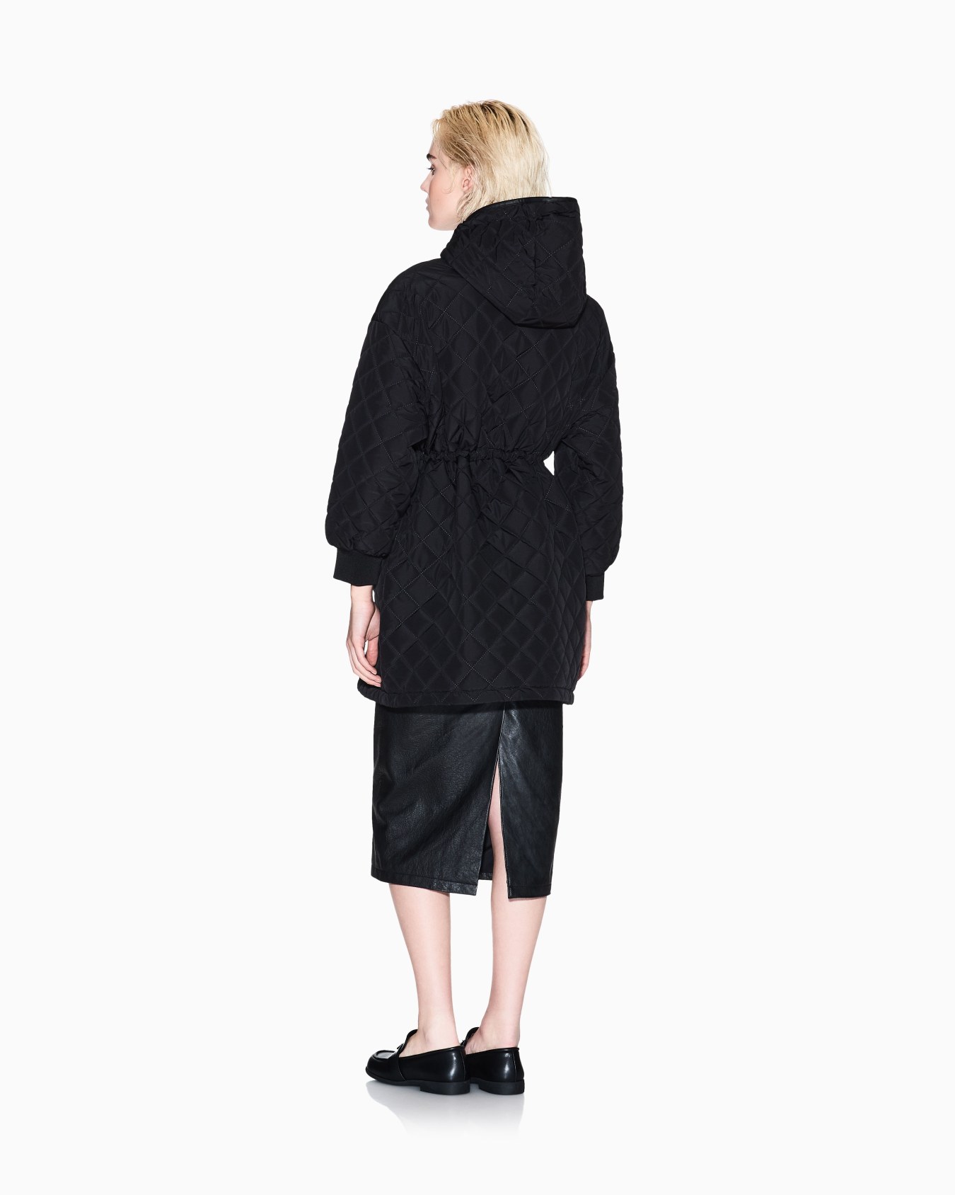 Parka with diamond quilted hood Slide 2