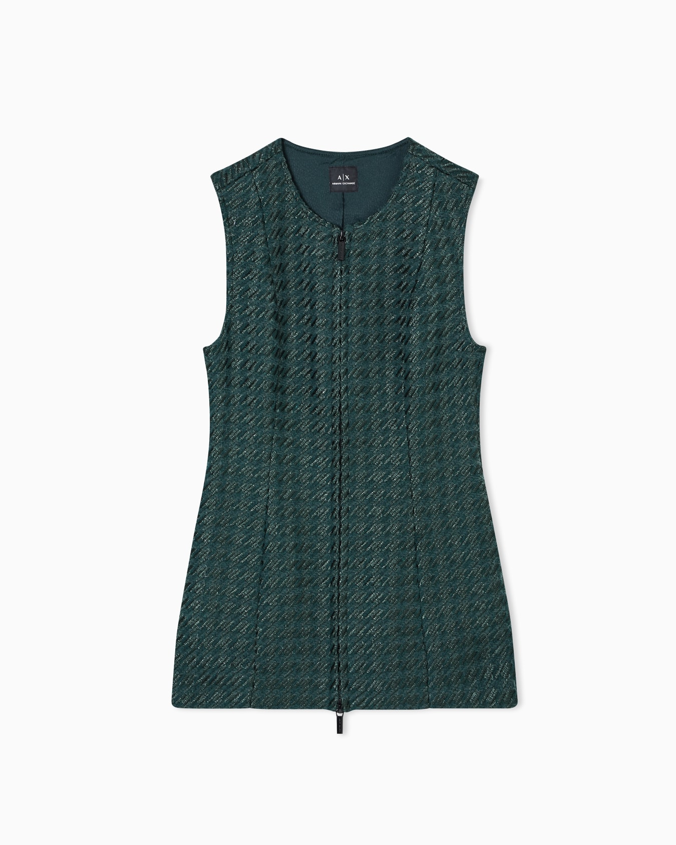 Textured zip-up top Slide 0