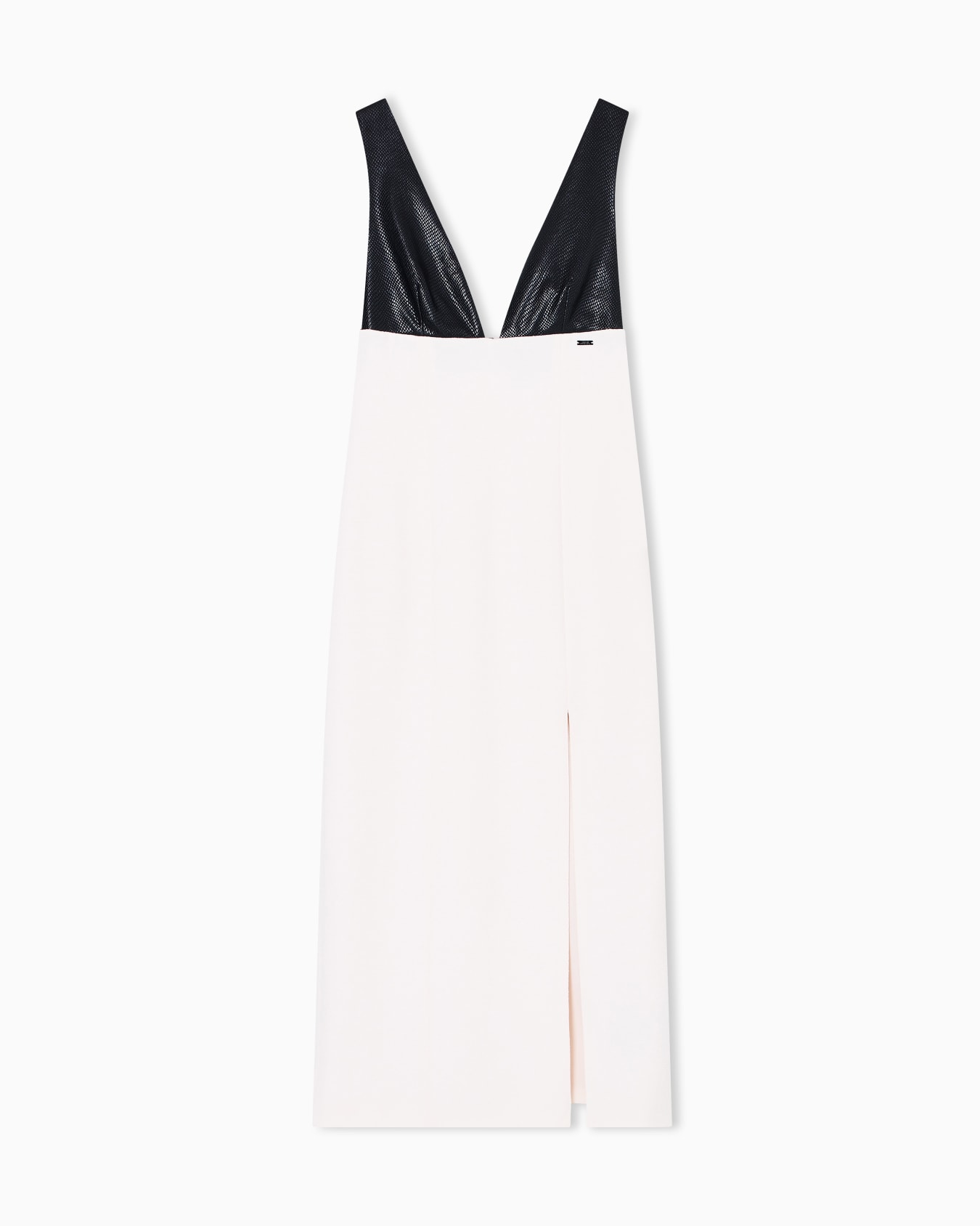 Longuette dress with slit Slide 0
