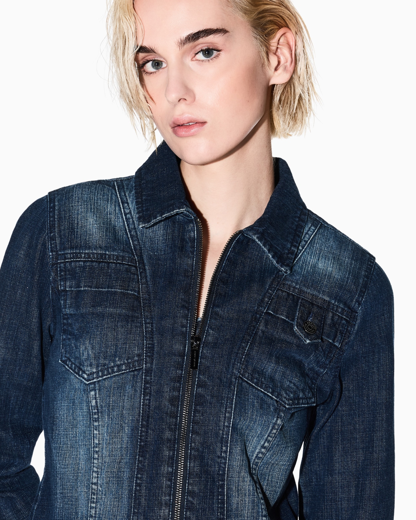 Indigo denim jacket Slide 4