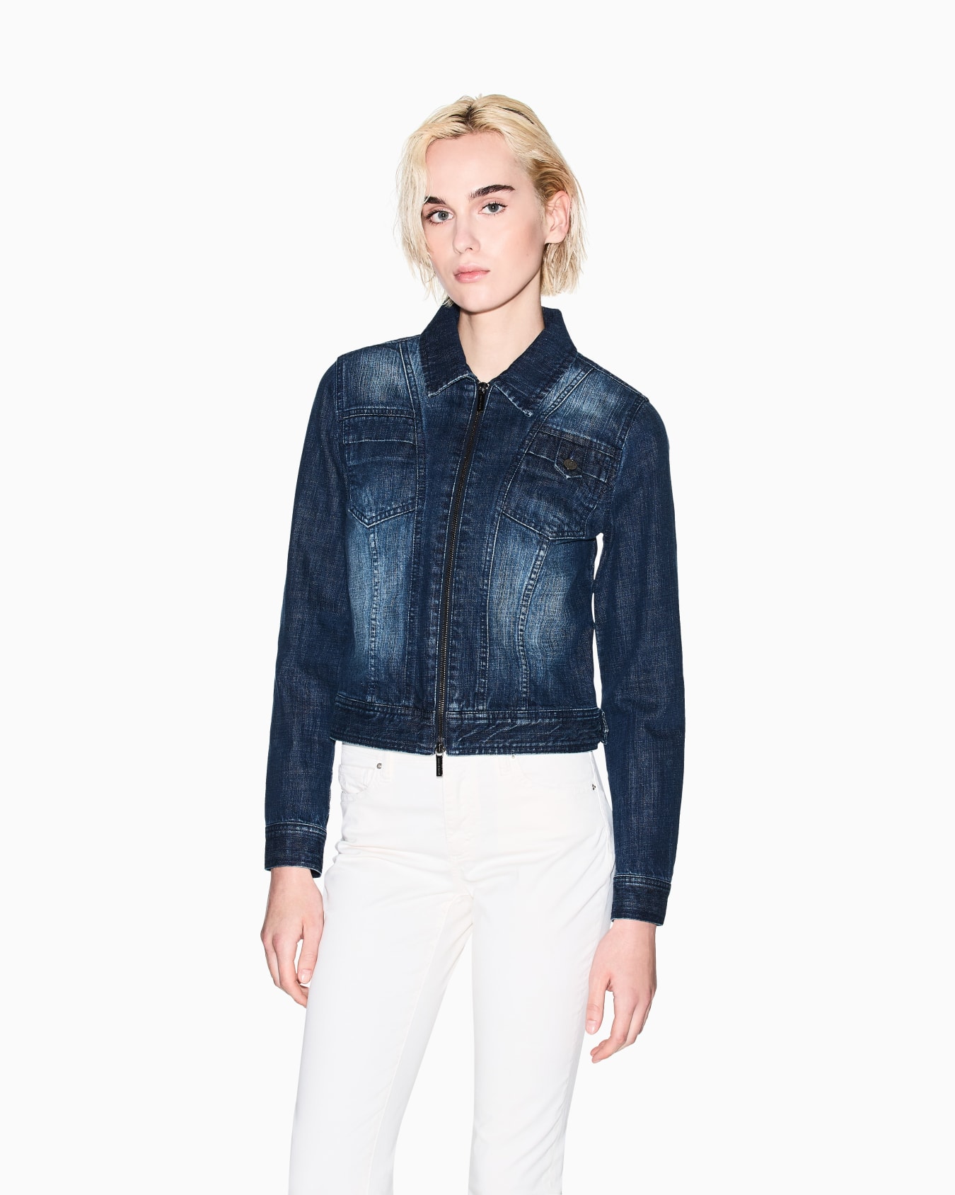 Indigo denim jacket Slide 3