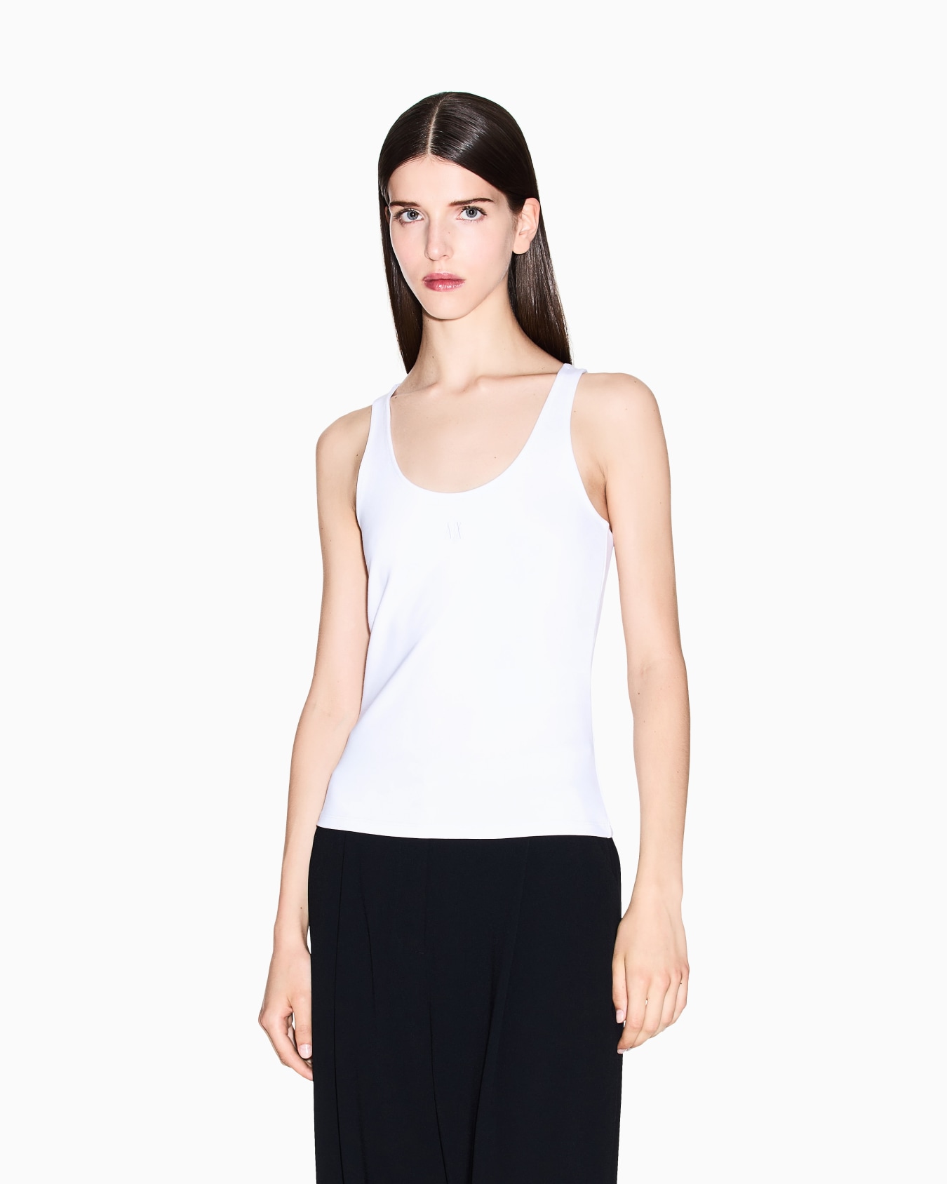 Jersey tank top with logo Slide 3