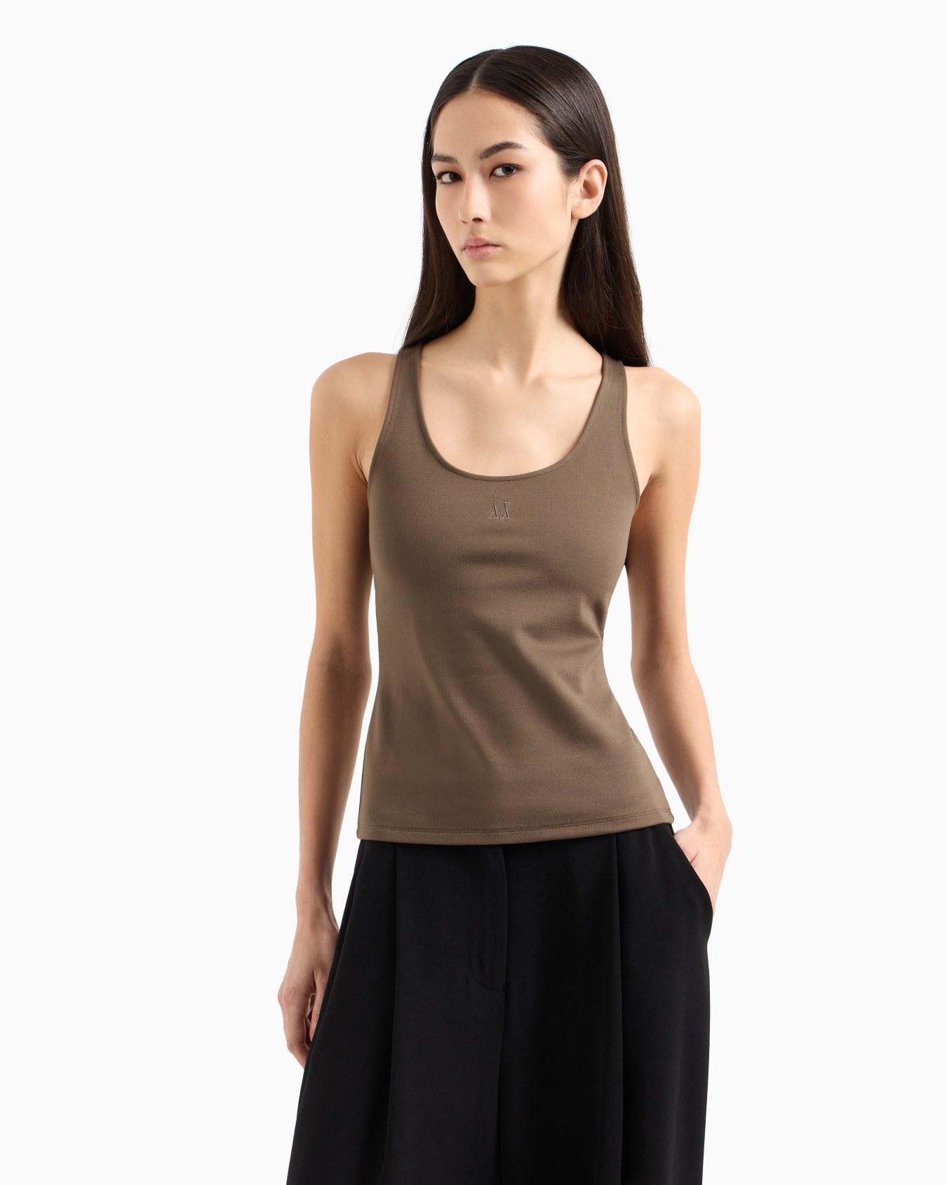 Jersey tank top with logo Slide 3
