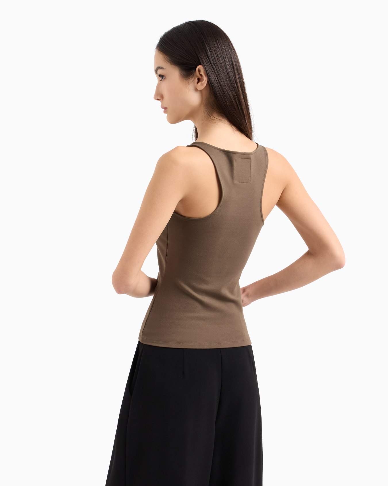 Jersey tank top with logo Slide 2