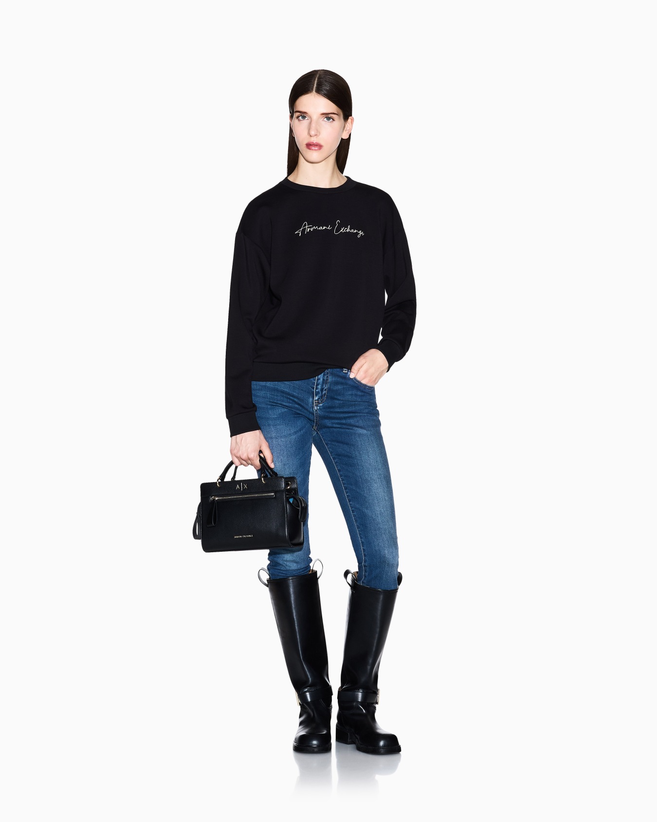 Basic crewneck sweatshirt Slide 1