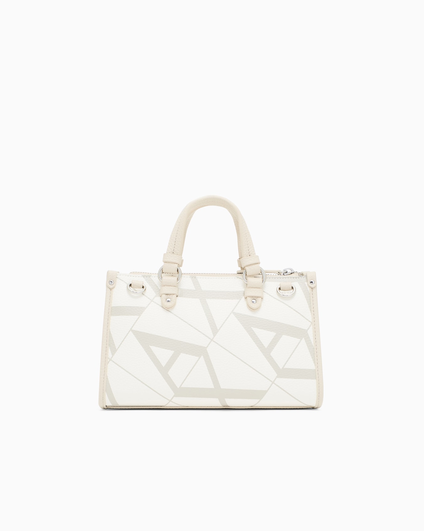 Handbag with maxi allover logo Diapositiva 2