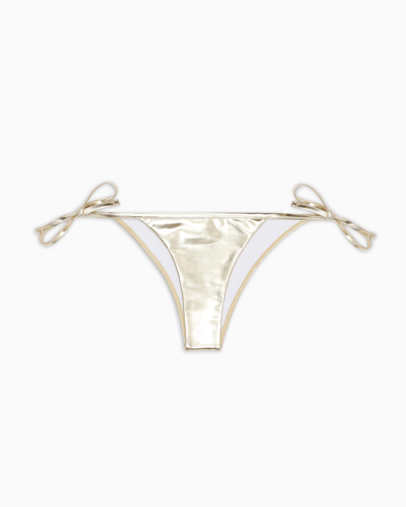 Braguita de bikini de tejido metalizado Diapositiva 0