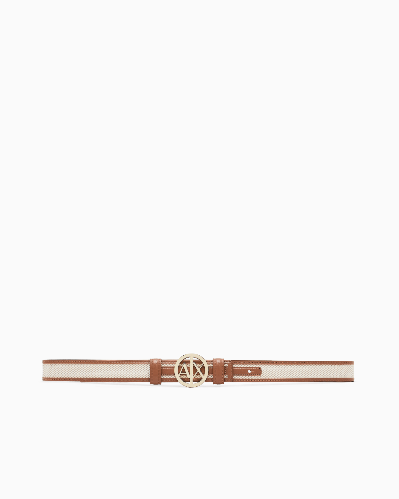 Belt with gold round logo Slide 2
