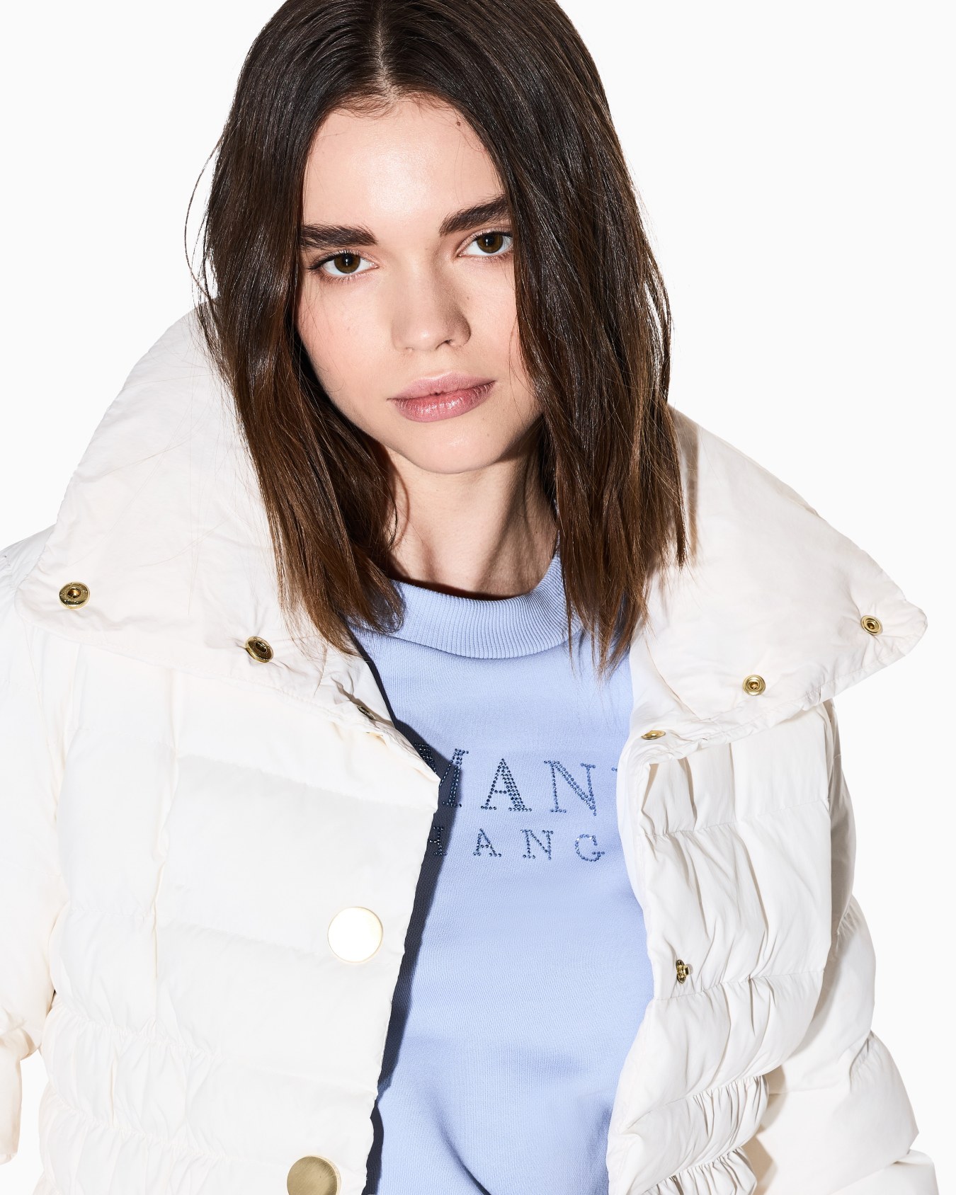 TONE ON TONE LOGO LETTERING CREWNECK SWEATSHIRT Slide 4