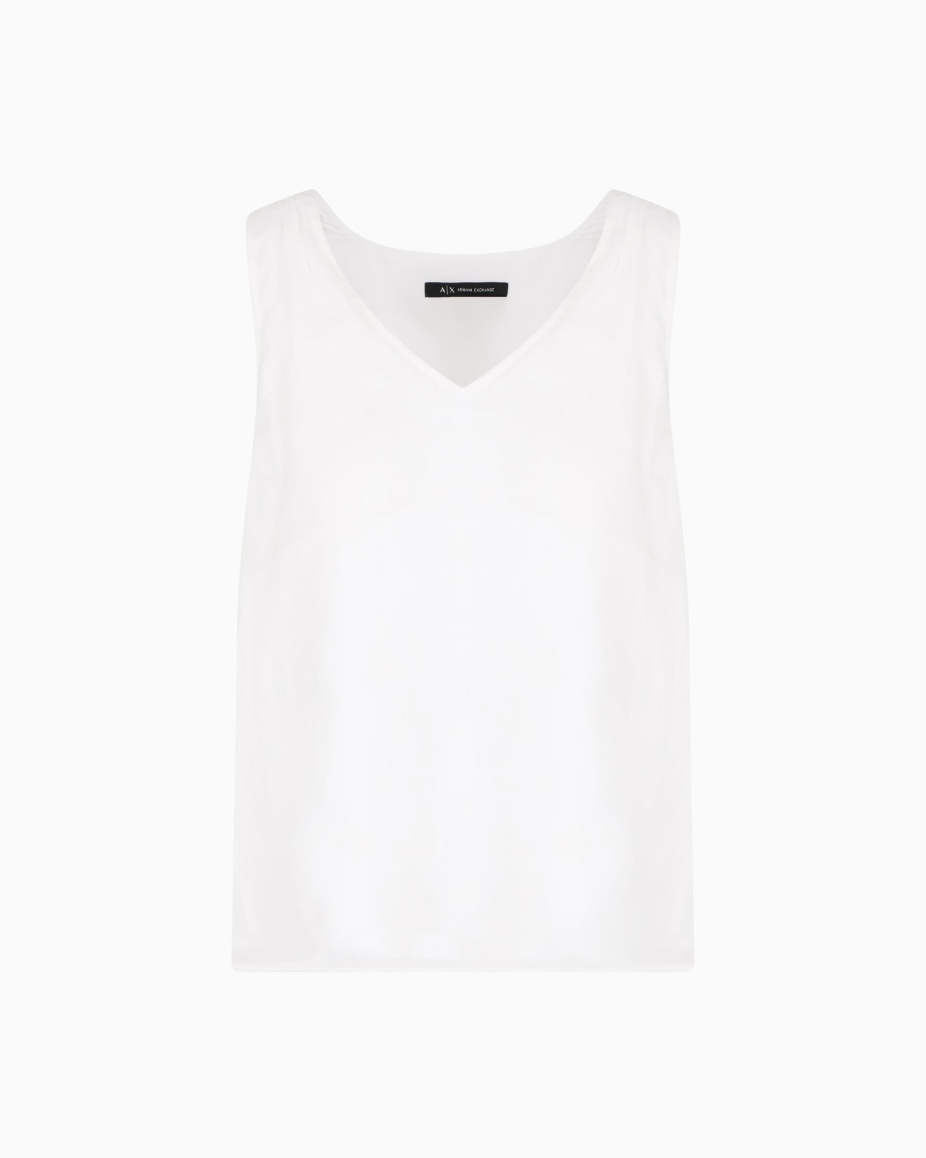 Asymmetrical ramie top with ruffle Slide 0