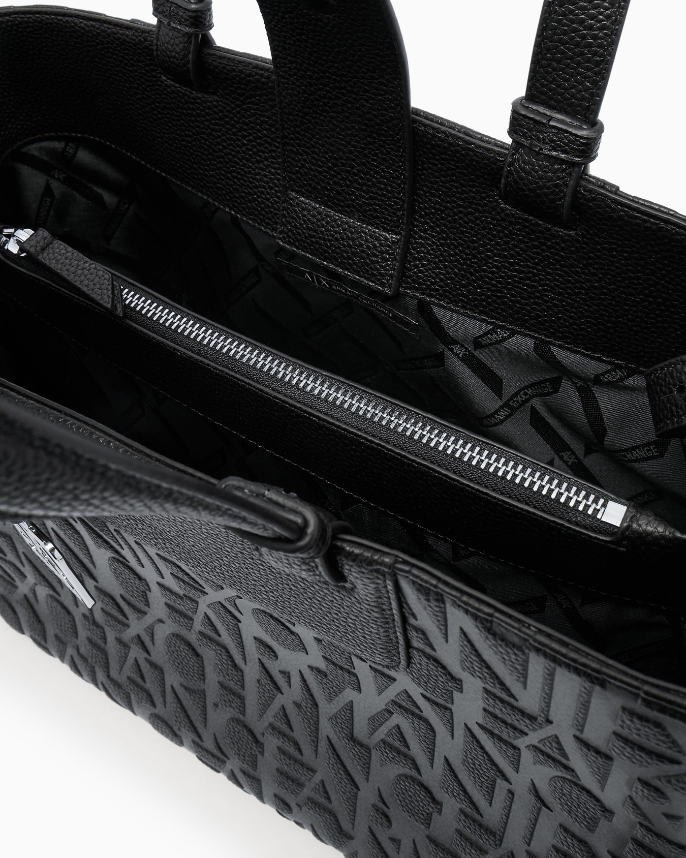 Handbag with allover logo Slide 3