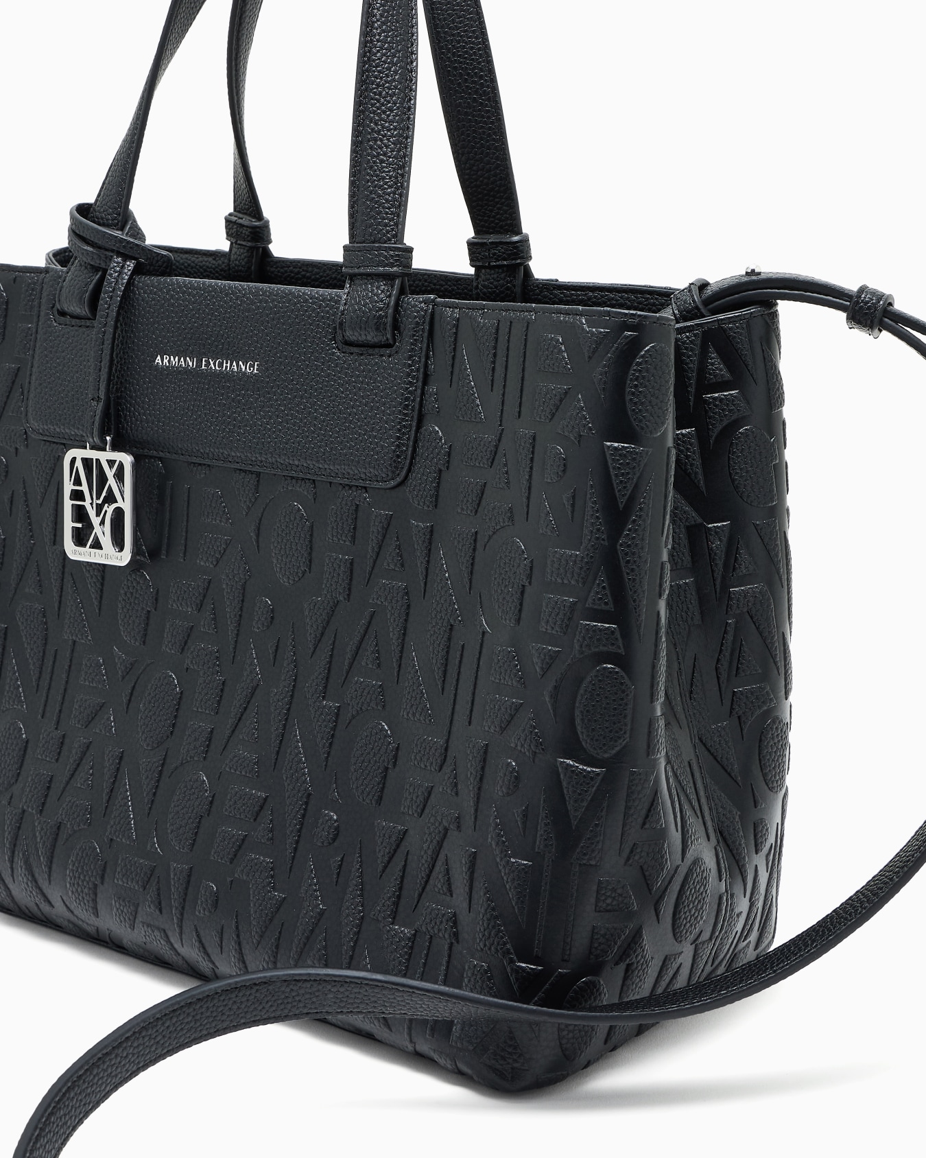 Handbag with allover logo Slide 4
