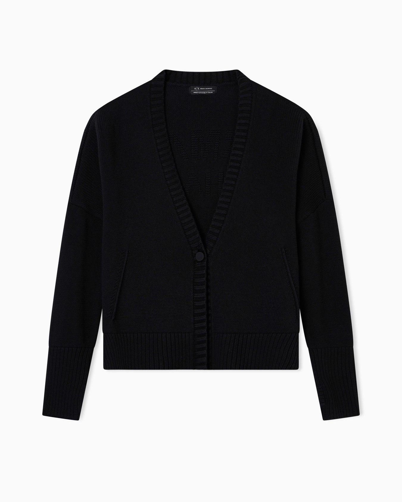 Asymmetrical cotton cardigan Slide 0