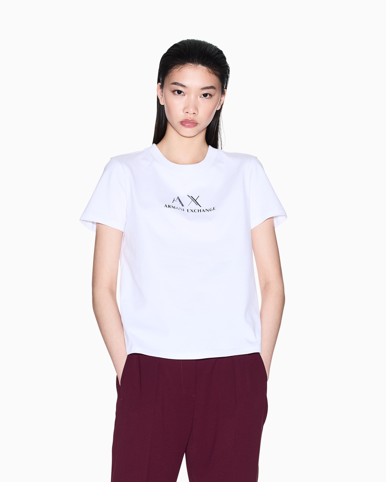 T-Shirt mit normaler Passform und grafischem Logo Folie 3