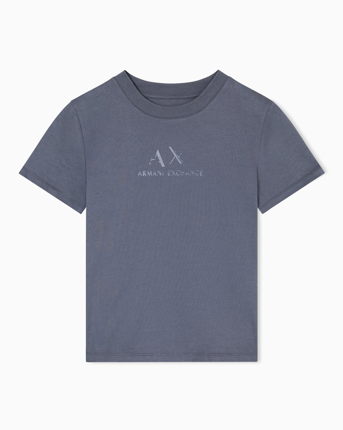 T-Shirt mit normaler Passform und grafischem Logo Folie 0