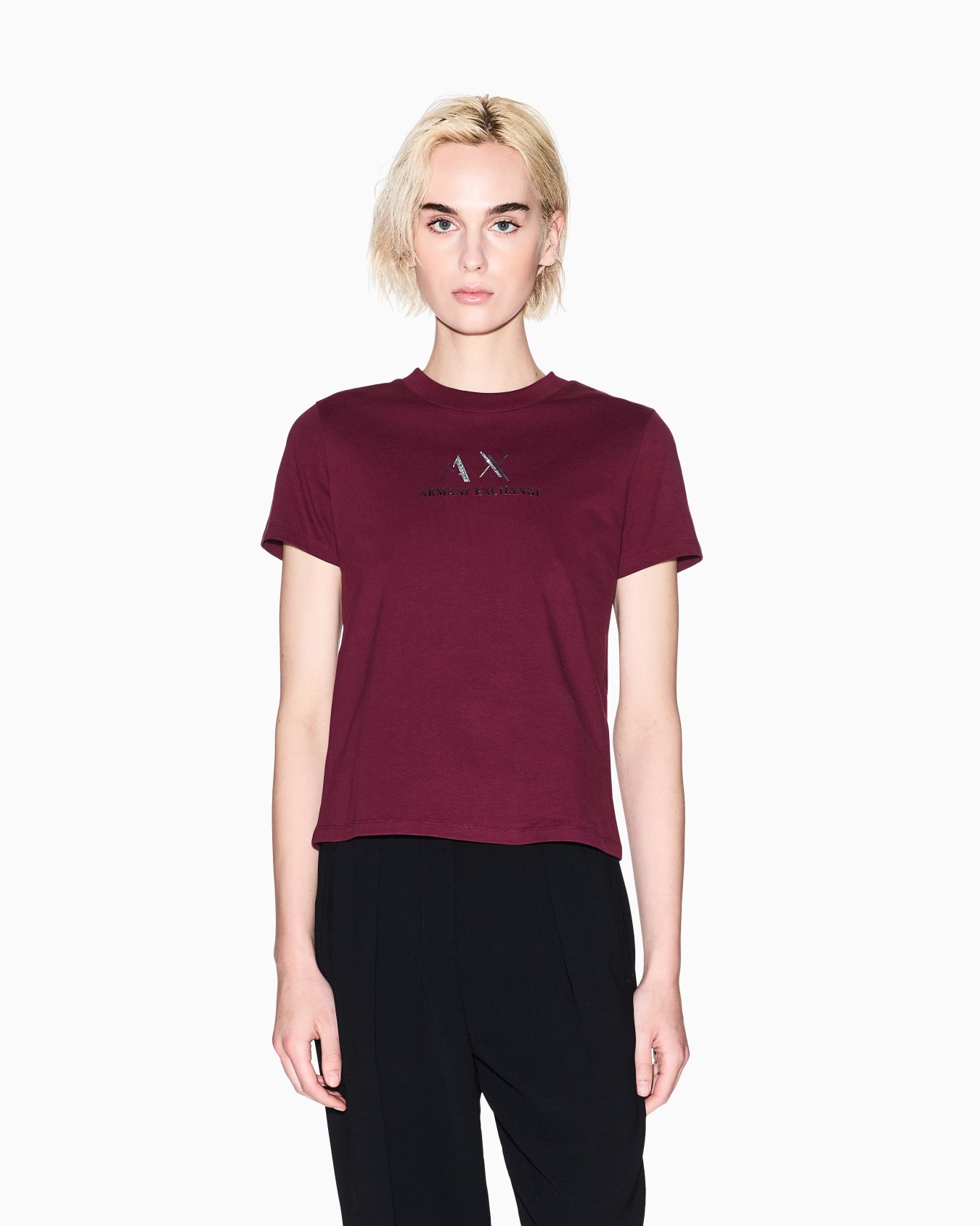T-shirt regular fit con logo grafico Slide 3