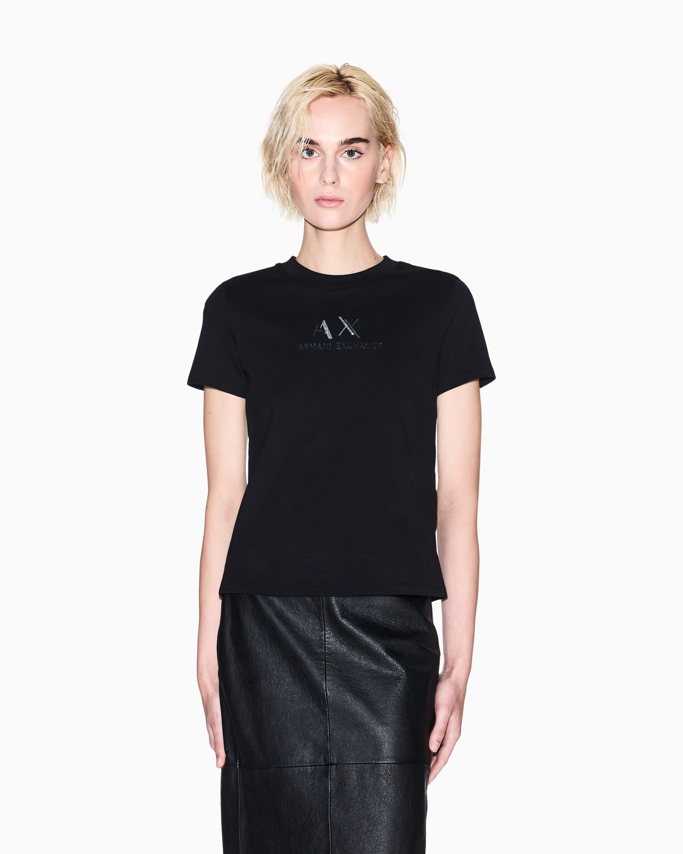 T-Shirt mit normaler Passform und grafischem Logo Folie 3