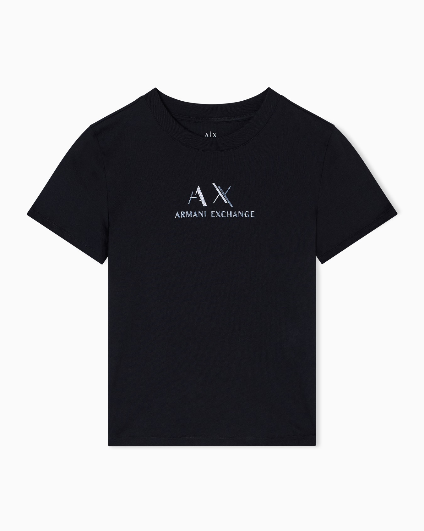 T-Shirt mit normaler Passform und grafischem Logo Folie 0