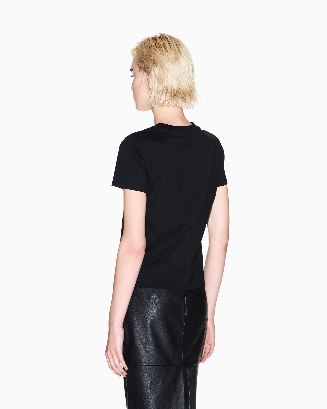 T-Shirt mit normaler Passform und grafischem Logo Folie 2