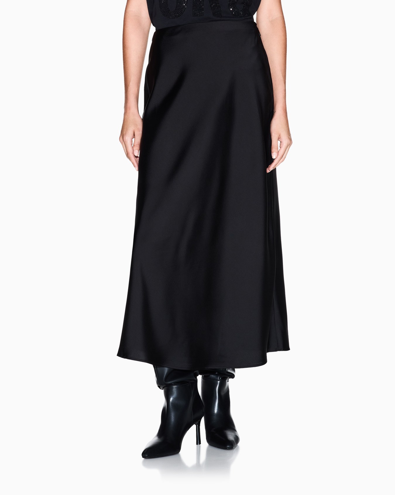 Longuette skirt with pleat Slide 3