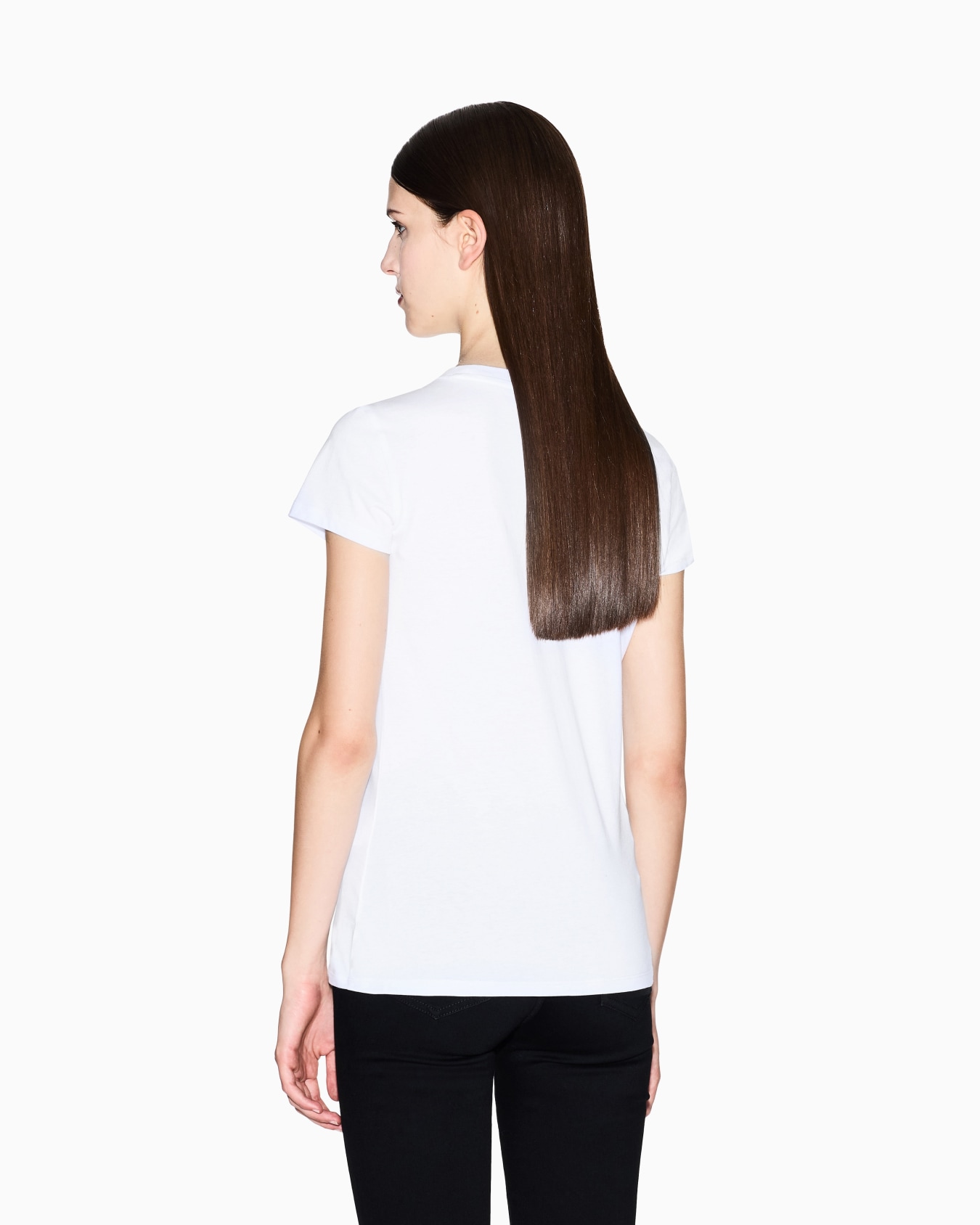 Slim fit T-shirt with glitter logo Slide 2
