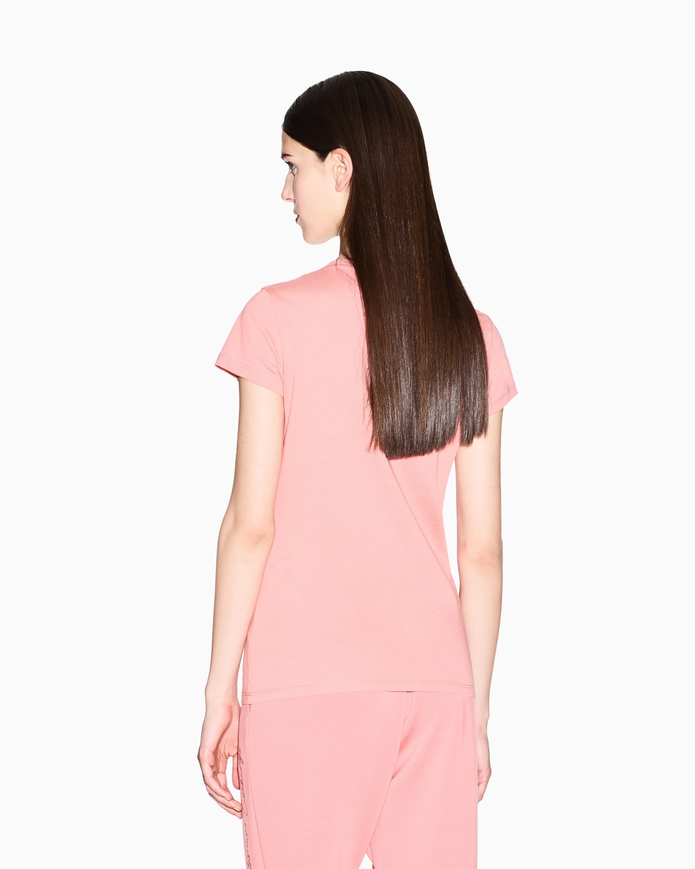 Slim fit T-shirt with glitter logo Slide 2