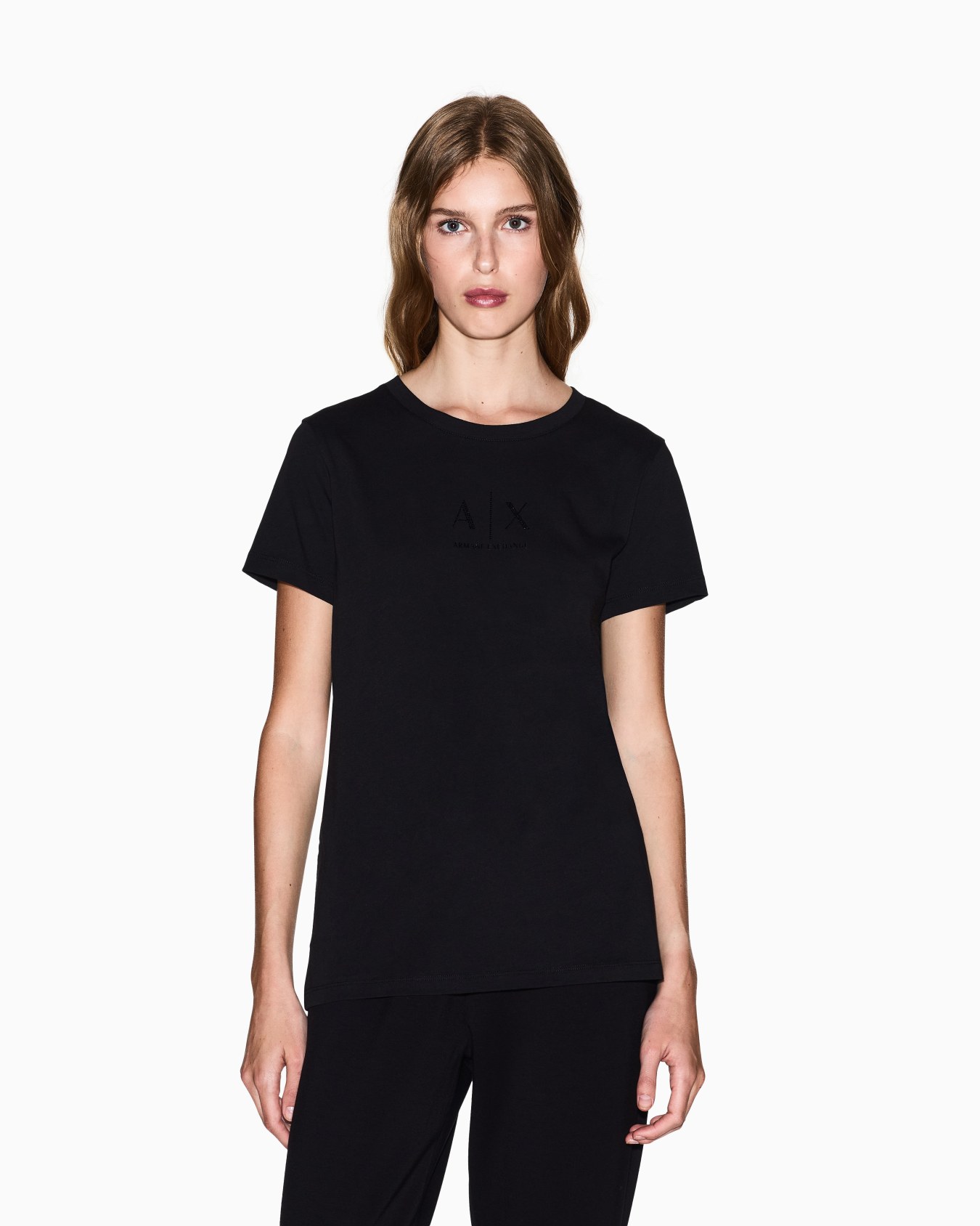 T-shirt coupe régulière avec logo pailleté Diapositive 3