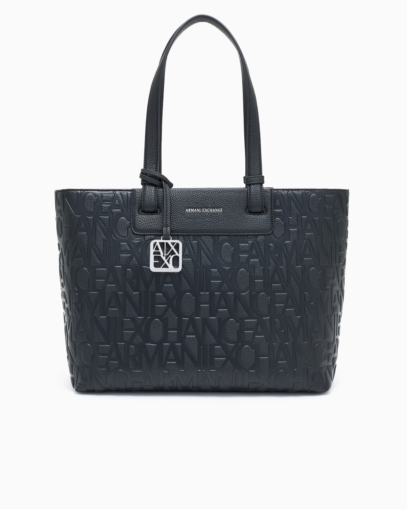 Shopper bag with allover logo Slide 0