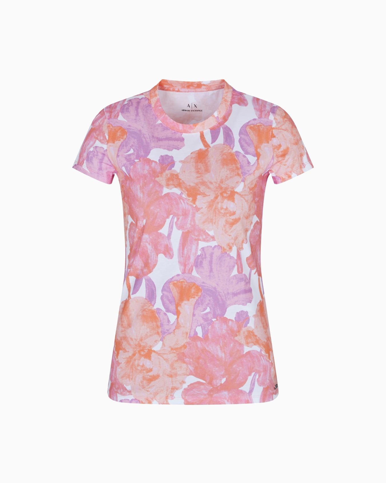 Slim fit floral patterned t-shirt Slide 0