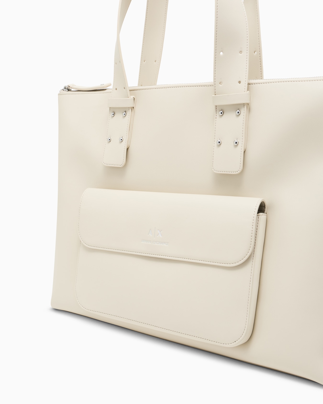 Handbag with external pocket Slide 4