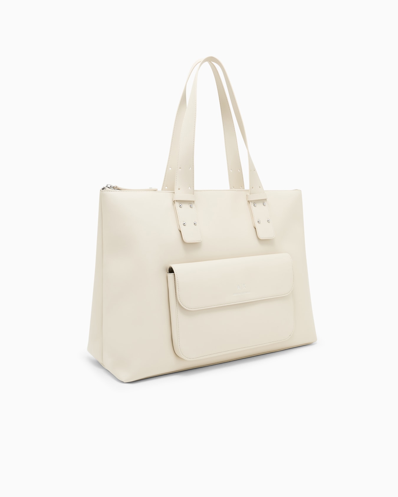 Handbag with external pocket Slide 1