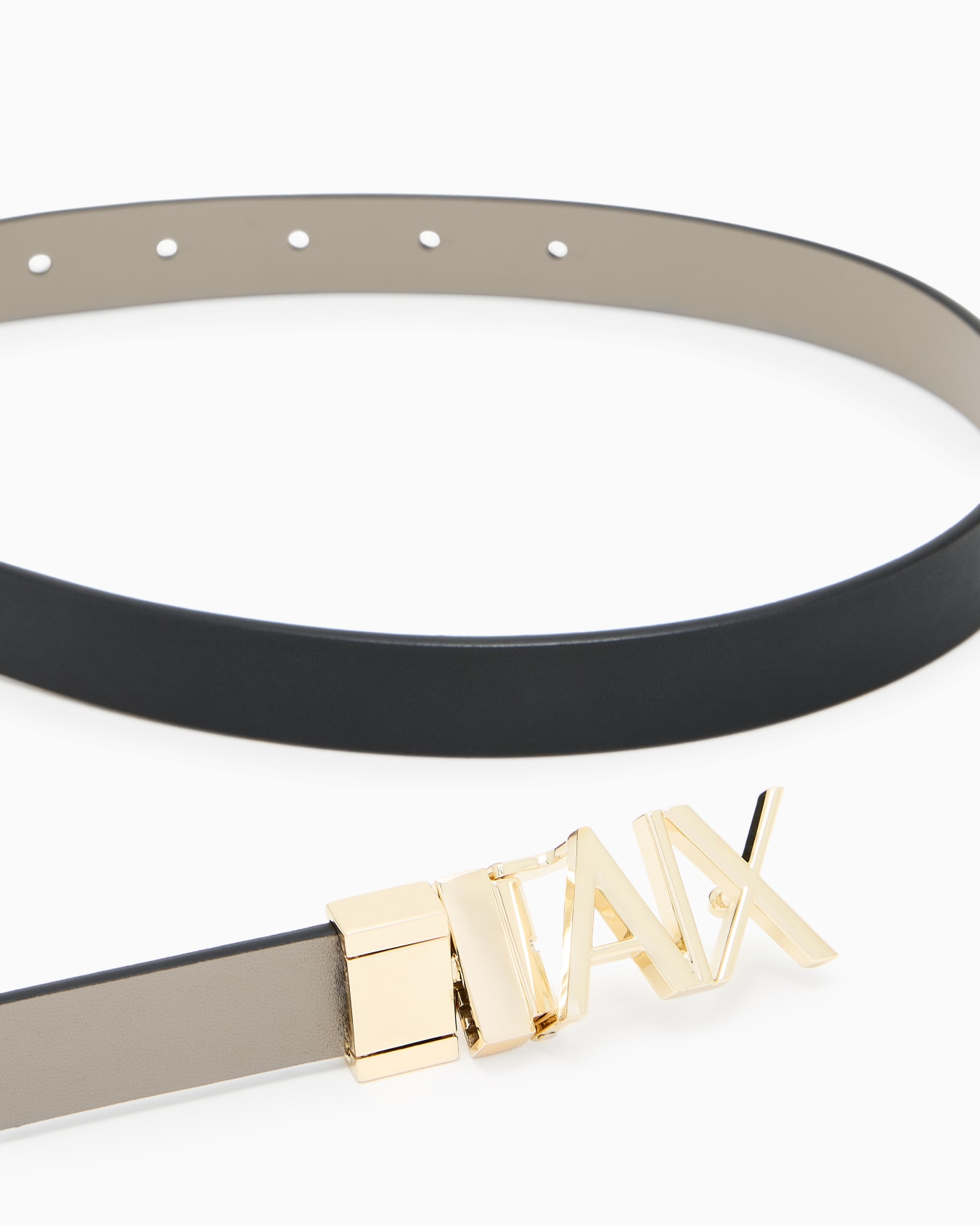 Ceinture réversible avec logo doré Diapositive 1