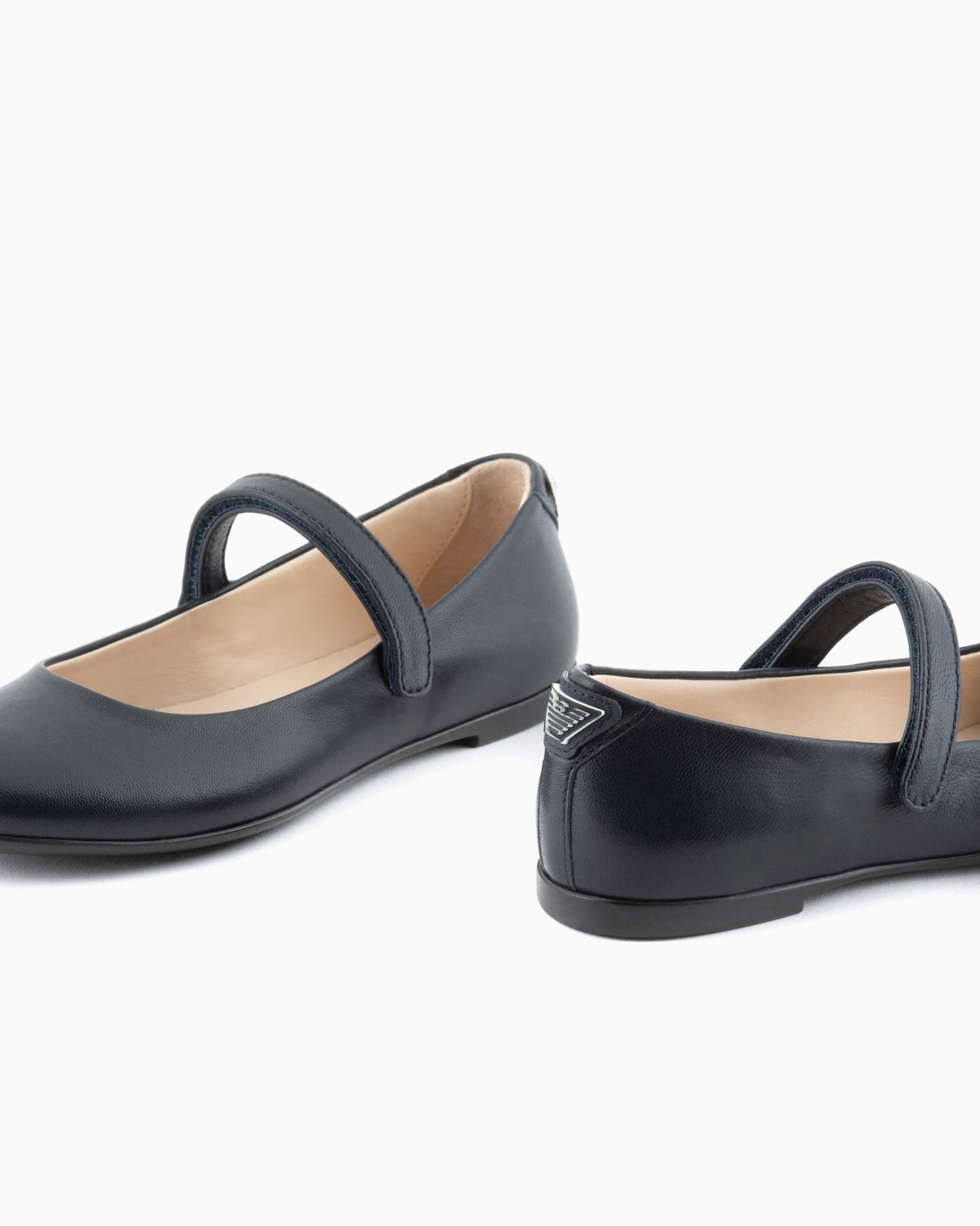 Leather ballerinas with strap Slide 4