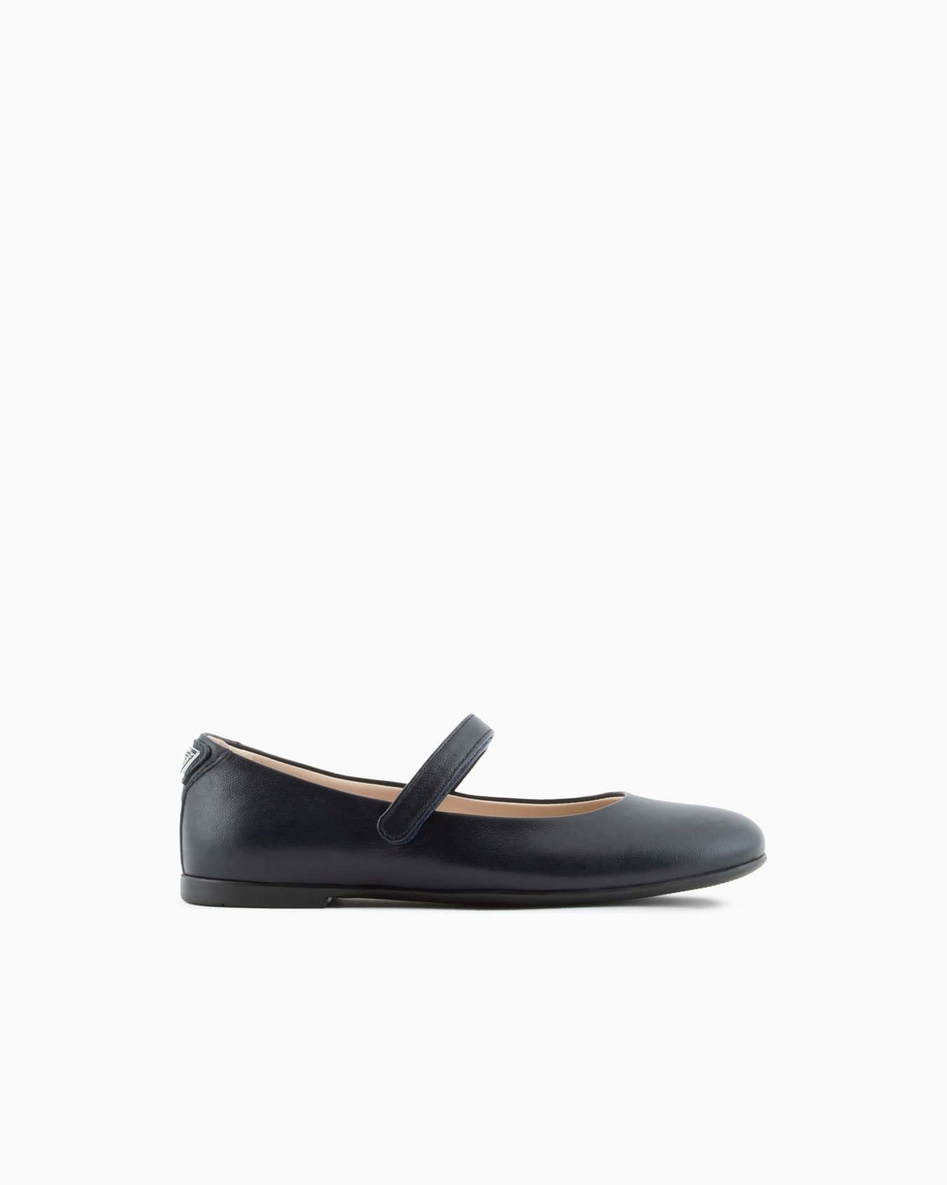 Leather ballerinas with strap Slide 0