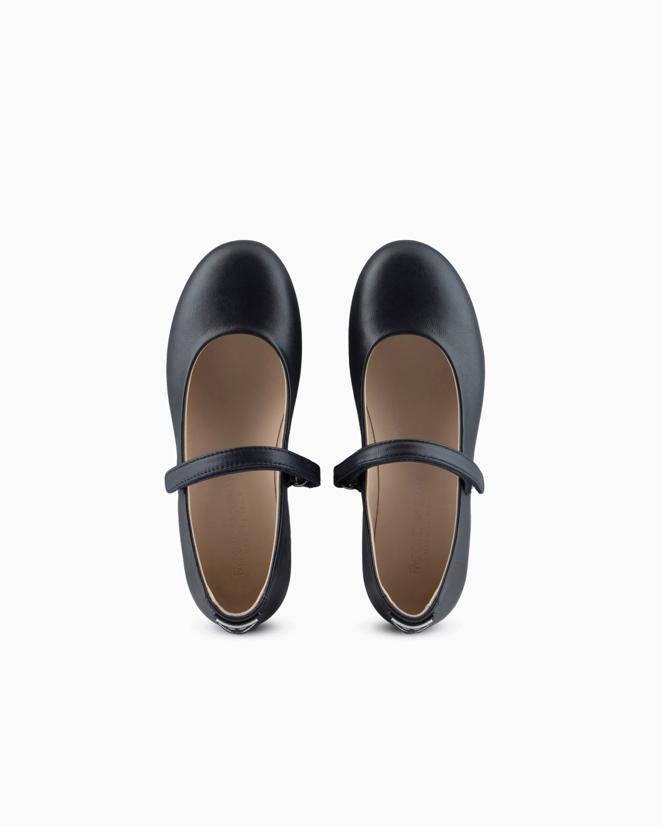 Leather ballerinas with strap Slide 2