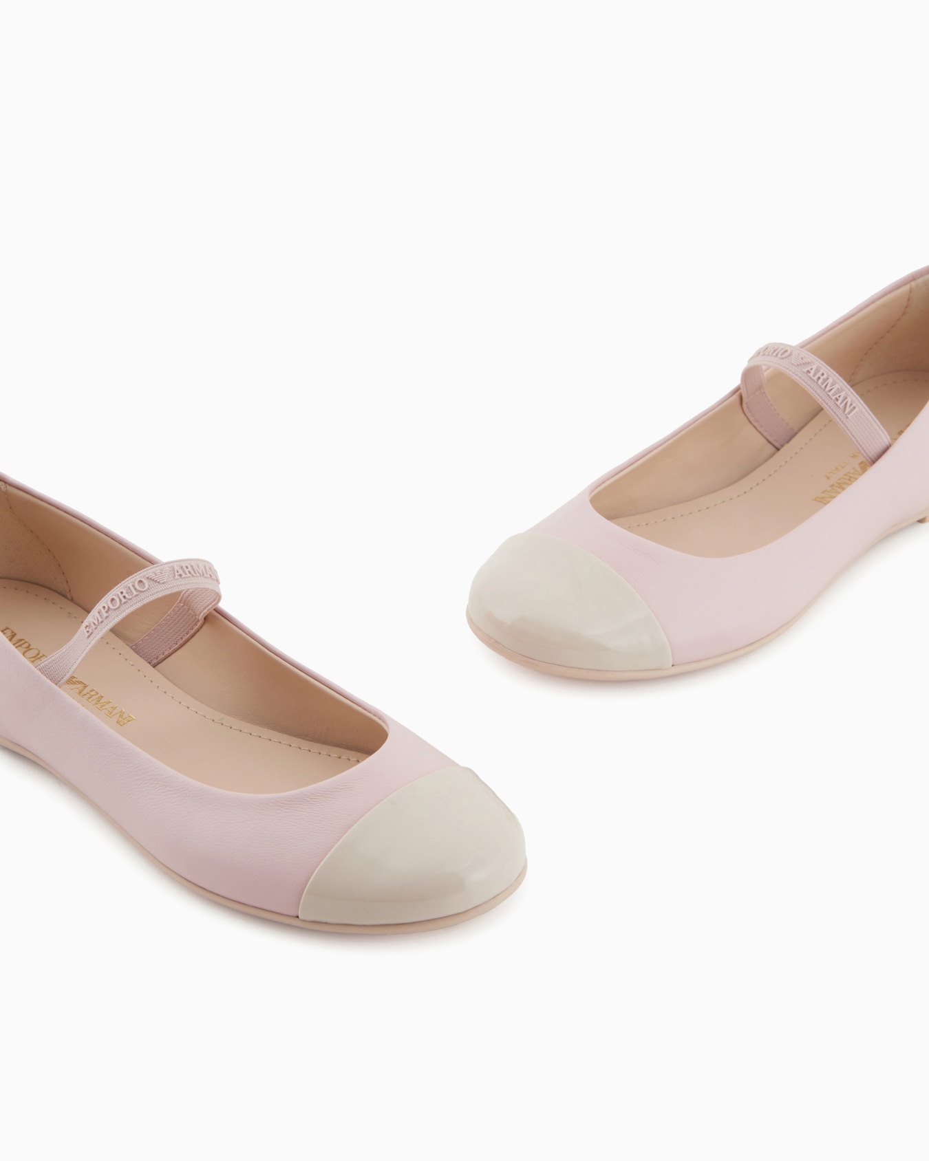 Nappa-leather ballerinas with patent leather toe Slide 4