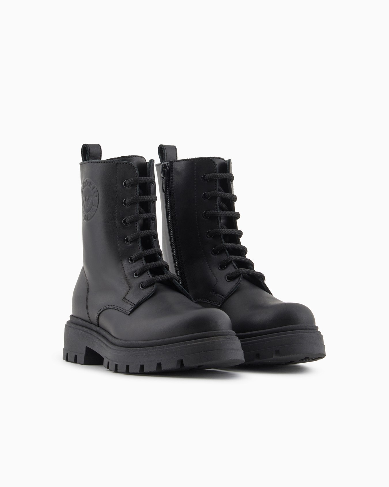 Schnürstiefeletten aus Leder Folie 1