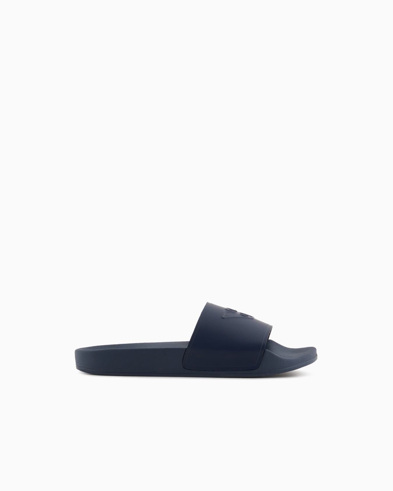 Slides with oversized, embossed logo Slide 0